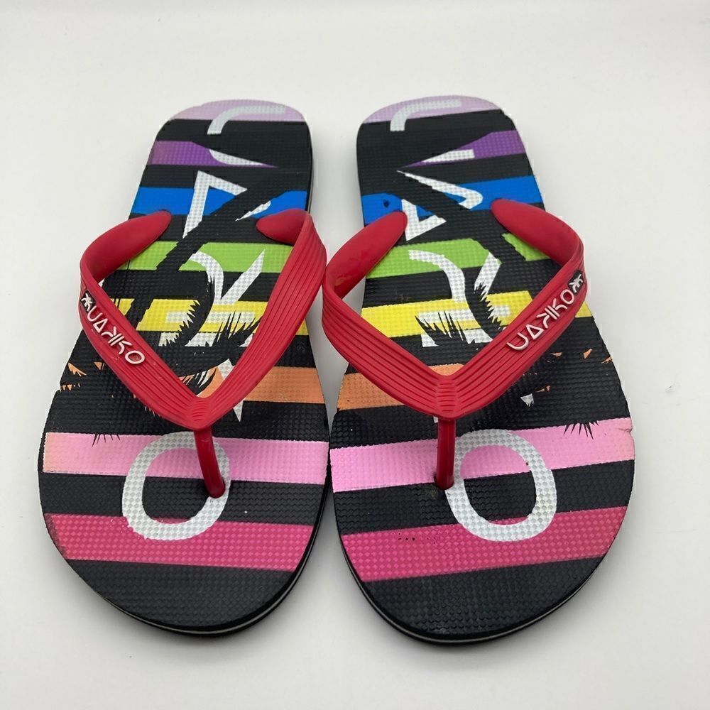 UAKKO Tropical Print Unisex Flip Flops Size EU 39/US 9